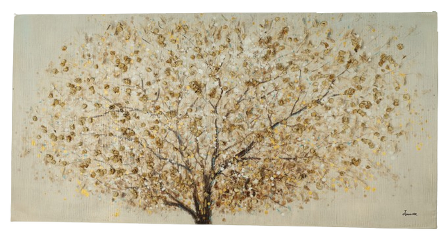 Canvas schilderij 'Abstracte boom'