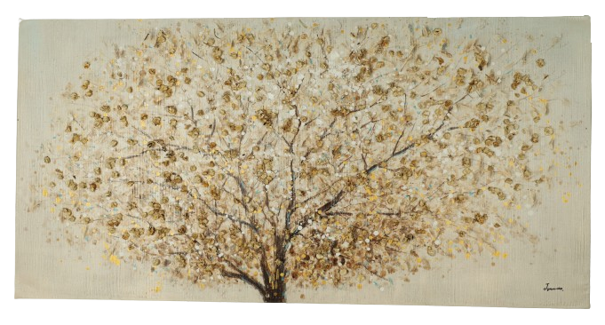 Canvas schilderij 'Abstracte boom'