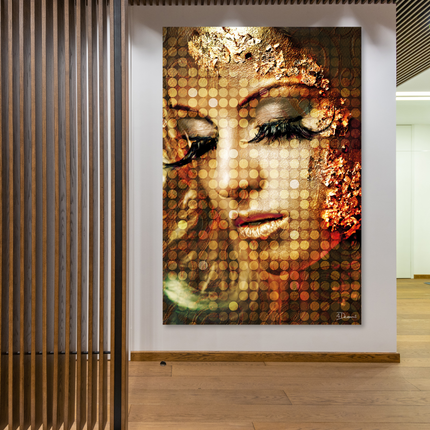 Aluart schilderij 'Gold and Beautiful'