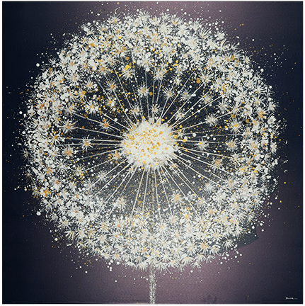 Canvas schilderij 'Paardenbloem'