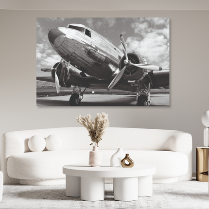 Aluart schilderij 'DC-3 in airfield'