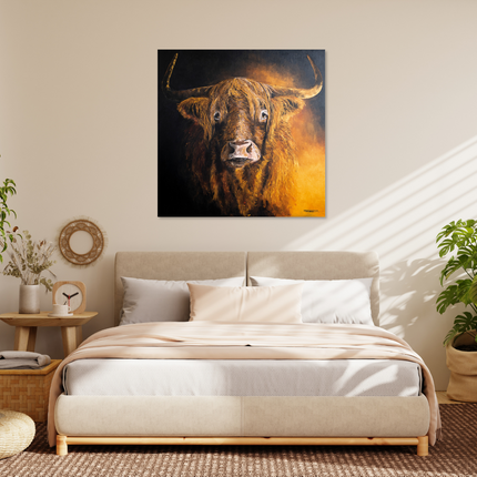 Aluart schilderij 'Highland Cow'