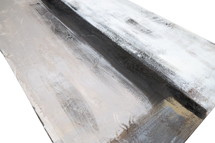 Canvas schilderij 'Abstract goud/zwart'