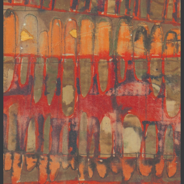 Luxe Wandkleed 'Abstract kunstwerk'