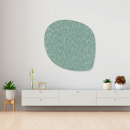 Aluart schilderij 'Abstract mintgroen'