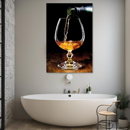 Aluart schilderij 'Glas Cognac'