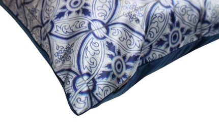 Sierkussen 'Blauwe tegels'