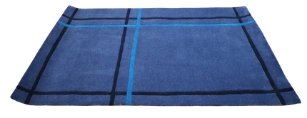 Vloerkleed 'Blauwe strepen'