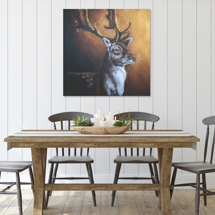 Aluart schilderij 'Pieternel hert'