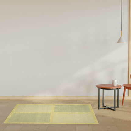 Vloerkleed 'Groene vlakken'
