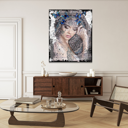 Leather dibond schilderij 'Trustfull'