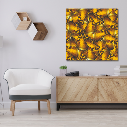 Aluart kunstwerk 'Gouden Vlinders'