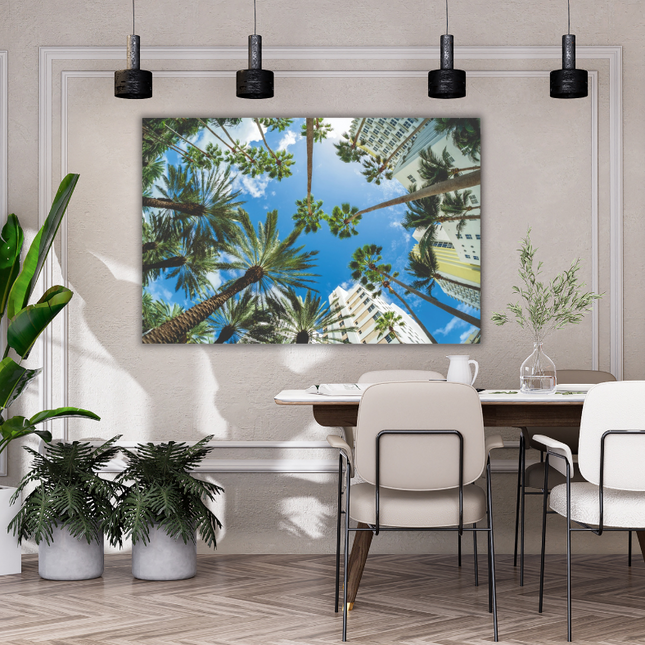 Aluart kunstwerk 'Palm Trees'