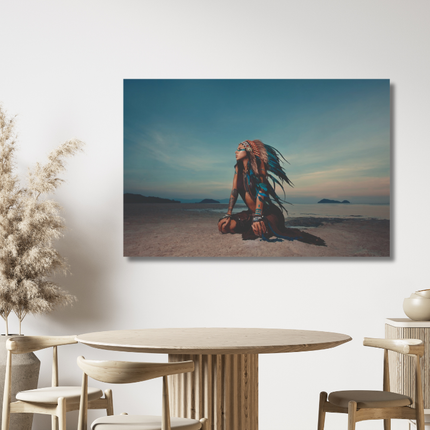 Aluart schilderij ' The Indian woman'