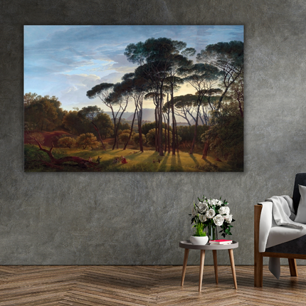 Aluart kunstwerk 'Hendrik Voogd - Italiaans landschap'