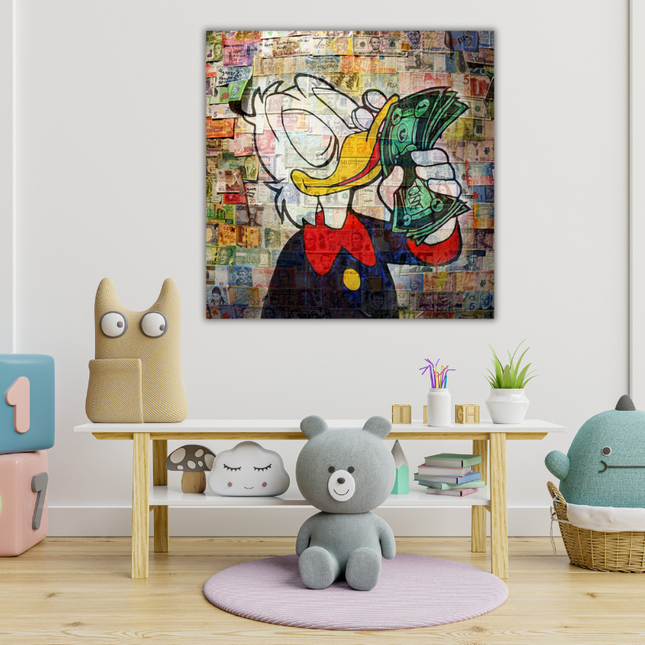 Aluart schilderij 'Dagobert Duck'
