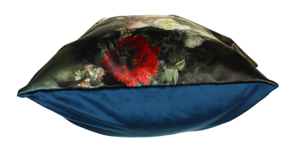 Sierkussen 'Stilleven bloemen blauw'