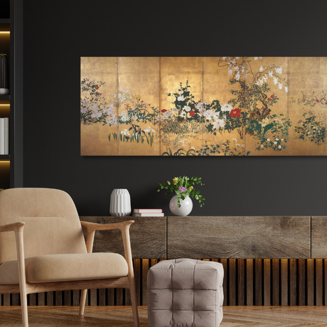 Aluart schilderij 'Spring summer Flowers'