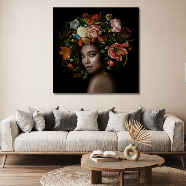 Aluart schilderij 'Flower power'