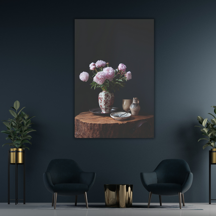 Aluart schilderij 'Pioenrozen'