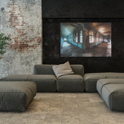 Aluart schilderij 'Verlaten sanatorium'