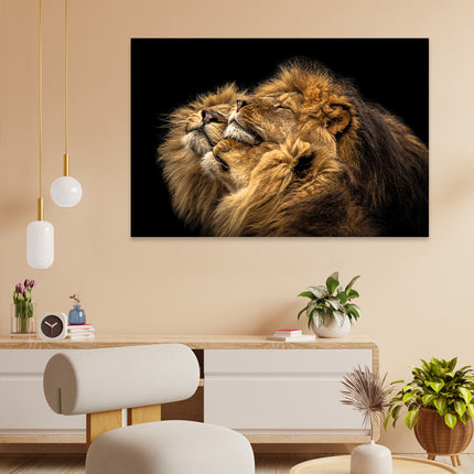 Aluart schilderij 'The Love Lions'
