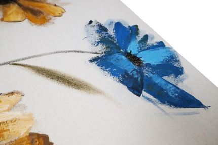 Canvas schilderij 'De bloemen'