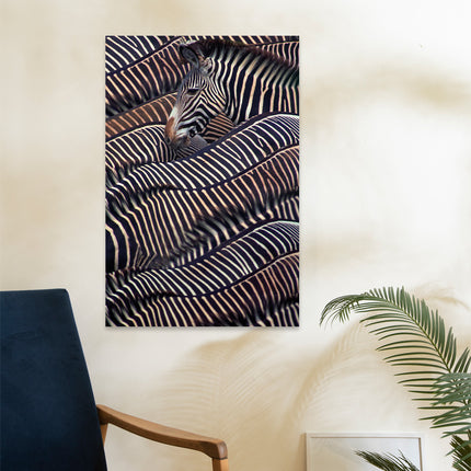 Aluart schilderij 'Kudde Zebra's'