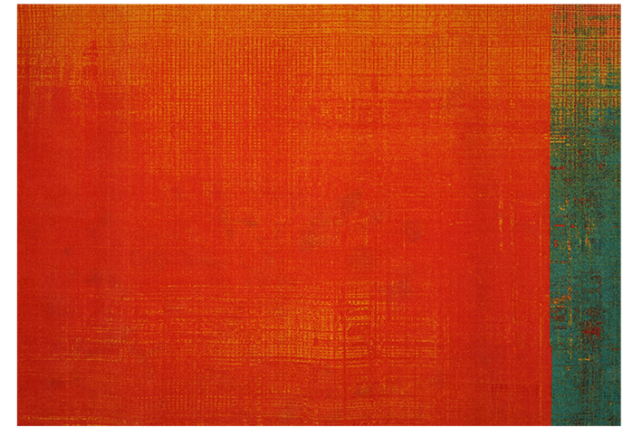 Vloerkleed 'Vintage orange'
