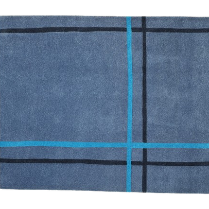 Vloerkleed 'Blauwe strepen'