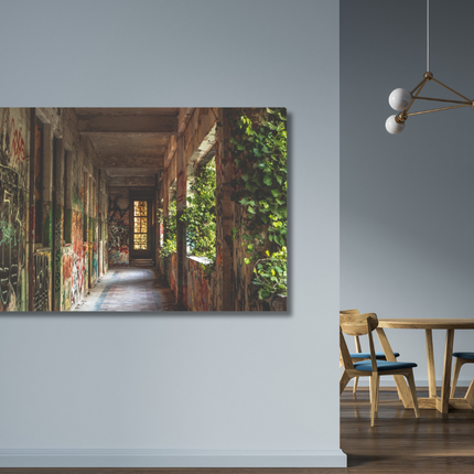 AluArt schilderij 'Abandoned Hall'