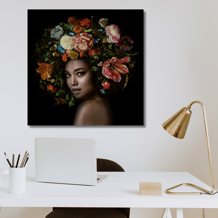 Aluart schilderij 'Flower power'