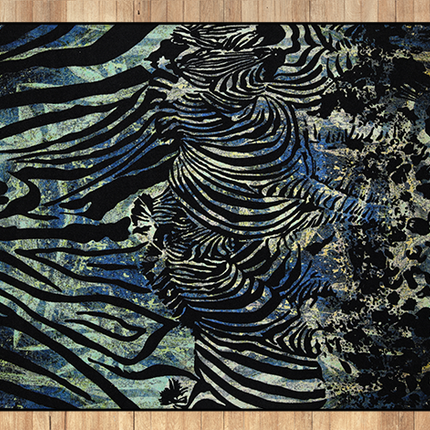 Mondiart vloerkleed 'Kunstige zebra's '