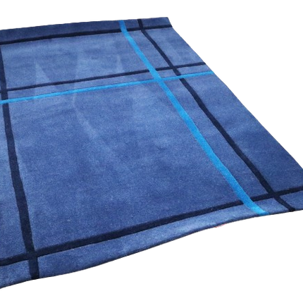Vloerkleed 'Blauwe strepen'