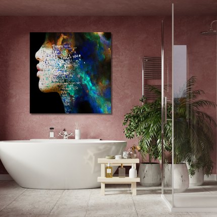 Aluart schilderij 'Thank you'