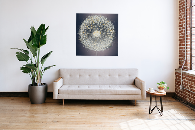 Canvas schilderij 'Paardenbloem'