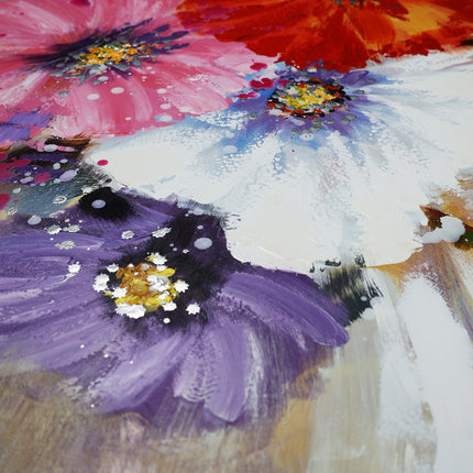 Canvas schilderij Mondiart 'Bloemenprint'