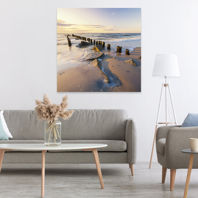 Aluart schilderij 'Zee en strand'