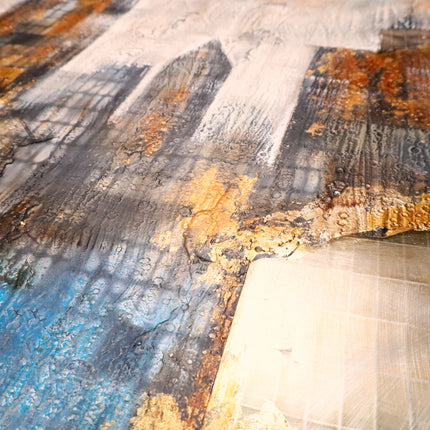 Canvas schilderij 'Abstracte skyline'