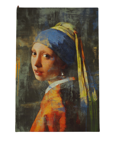 Canvas schilderij 'Meisje met de parel 2.0'