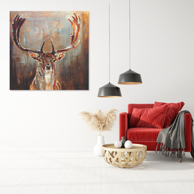 Aluart schilderij 'Hert Angelique Weijers'