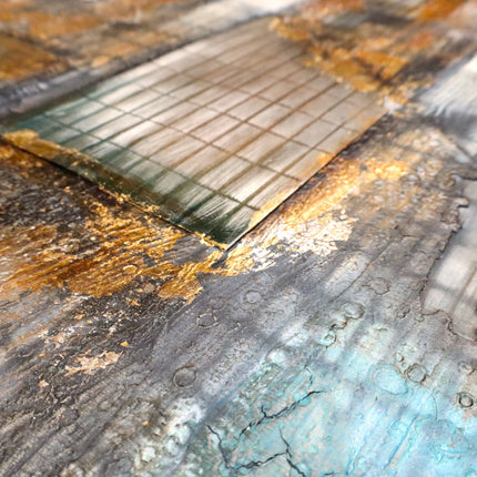 Canvas schilderij 'Abstracte skyline'