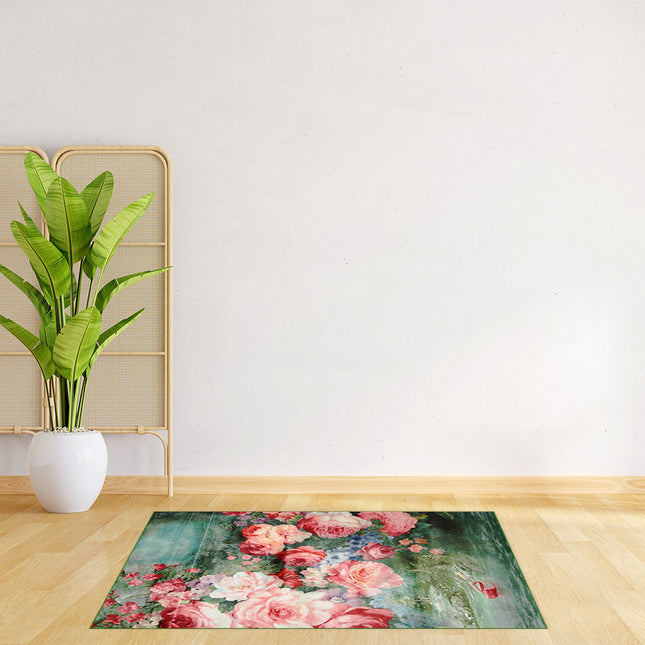 Mondiart vloerkleed 'Fleurige bloemen'