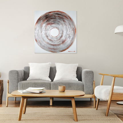 Canvas schilderij 'Vintage schijf'