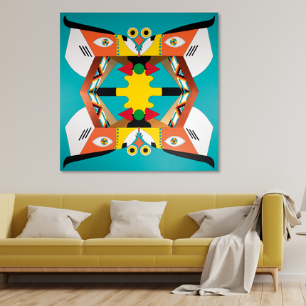Aluart schilderij 'Opposite Symmetry'