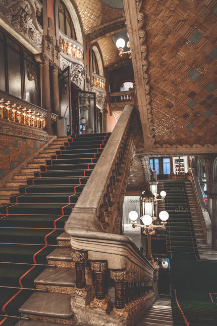 Schilderij 'Palau de la Música Catalana trappenhuis'