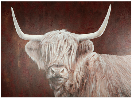 Canvas schilderij 'Schotse hooglander'