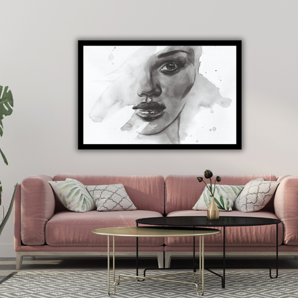 Ingelijst poster 'Portret Woman'