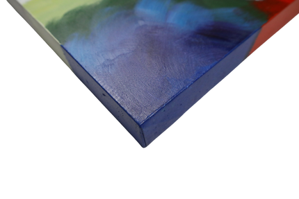 Canvas schilderij 'Oranje olifant'