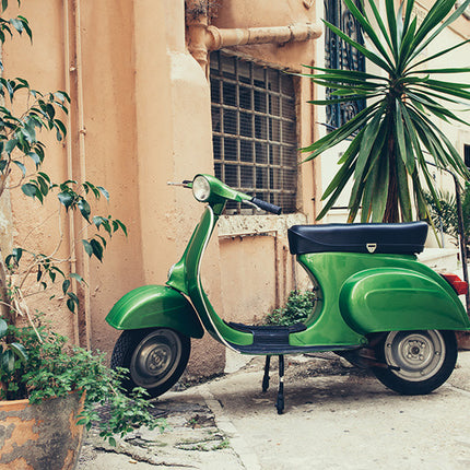 Aluart schilderij 'Oude Italiaanse vespa'